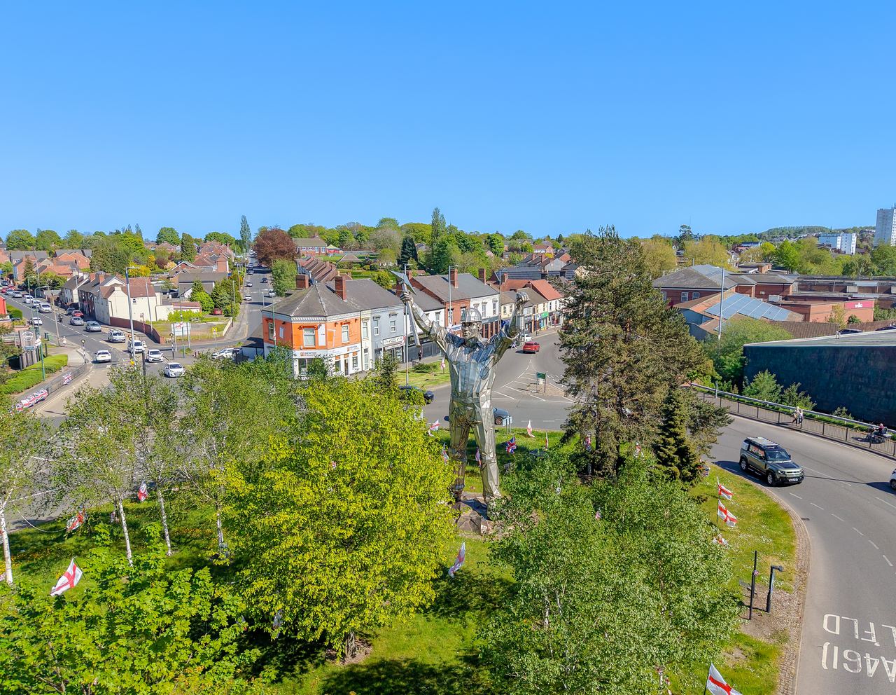 Aerial view of Brownhills