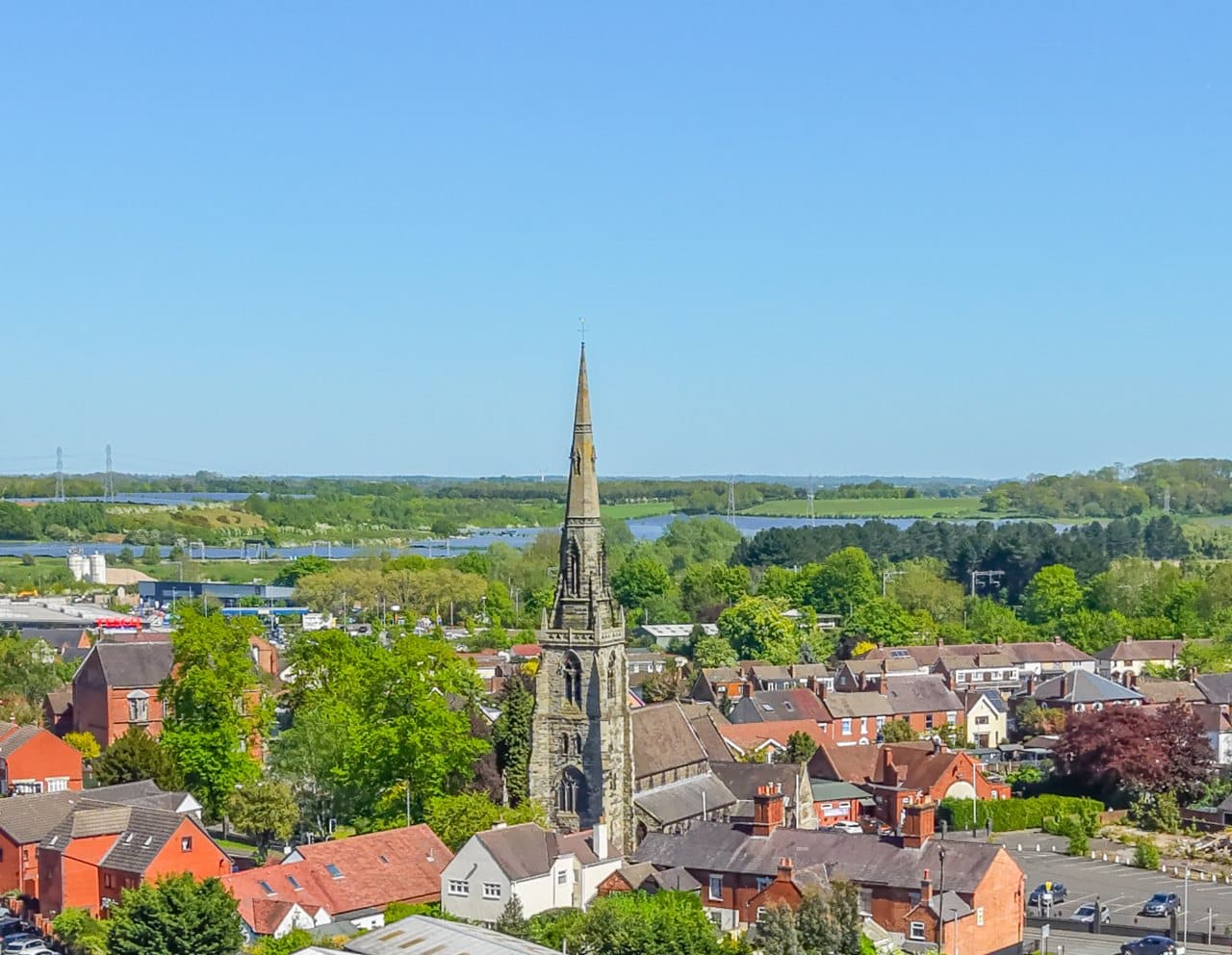 Aerial view of Rugeley