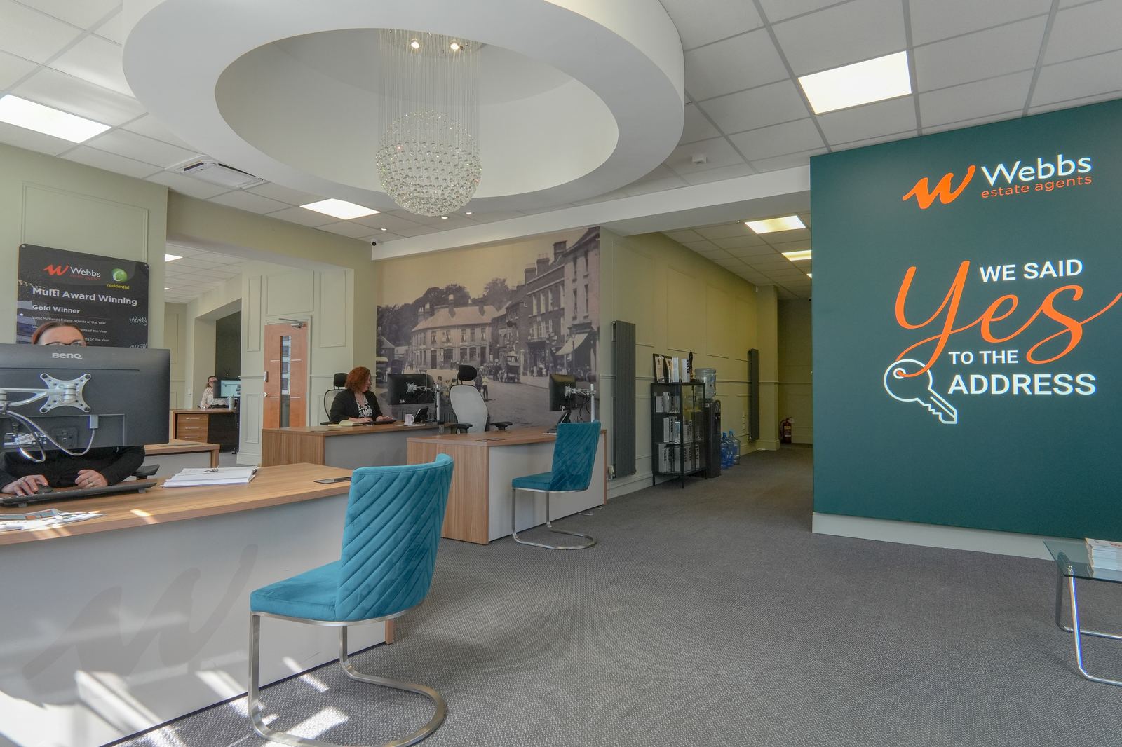 Inside a Webbs Estate Agents office